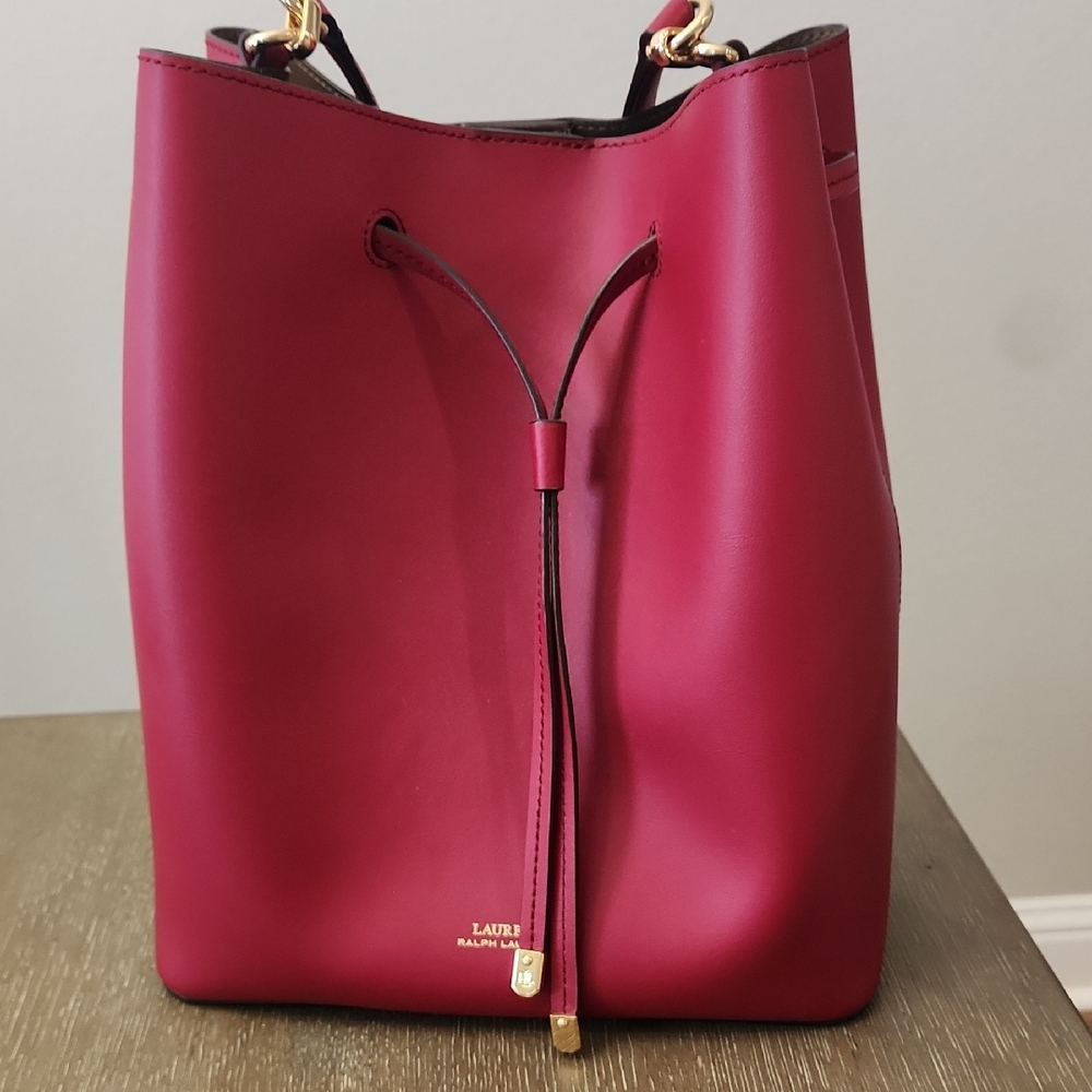 Lauren Ralph Lauren Burgundy Shoulder Bag
